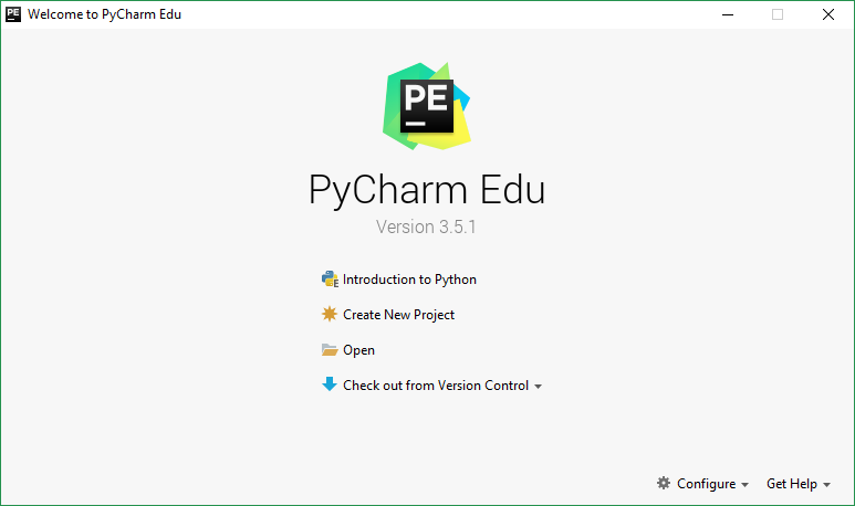PyCharm New Project